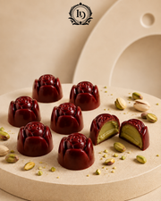 chocolate flower pistachio
