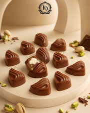 chocolate rahash with pistachio
