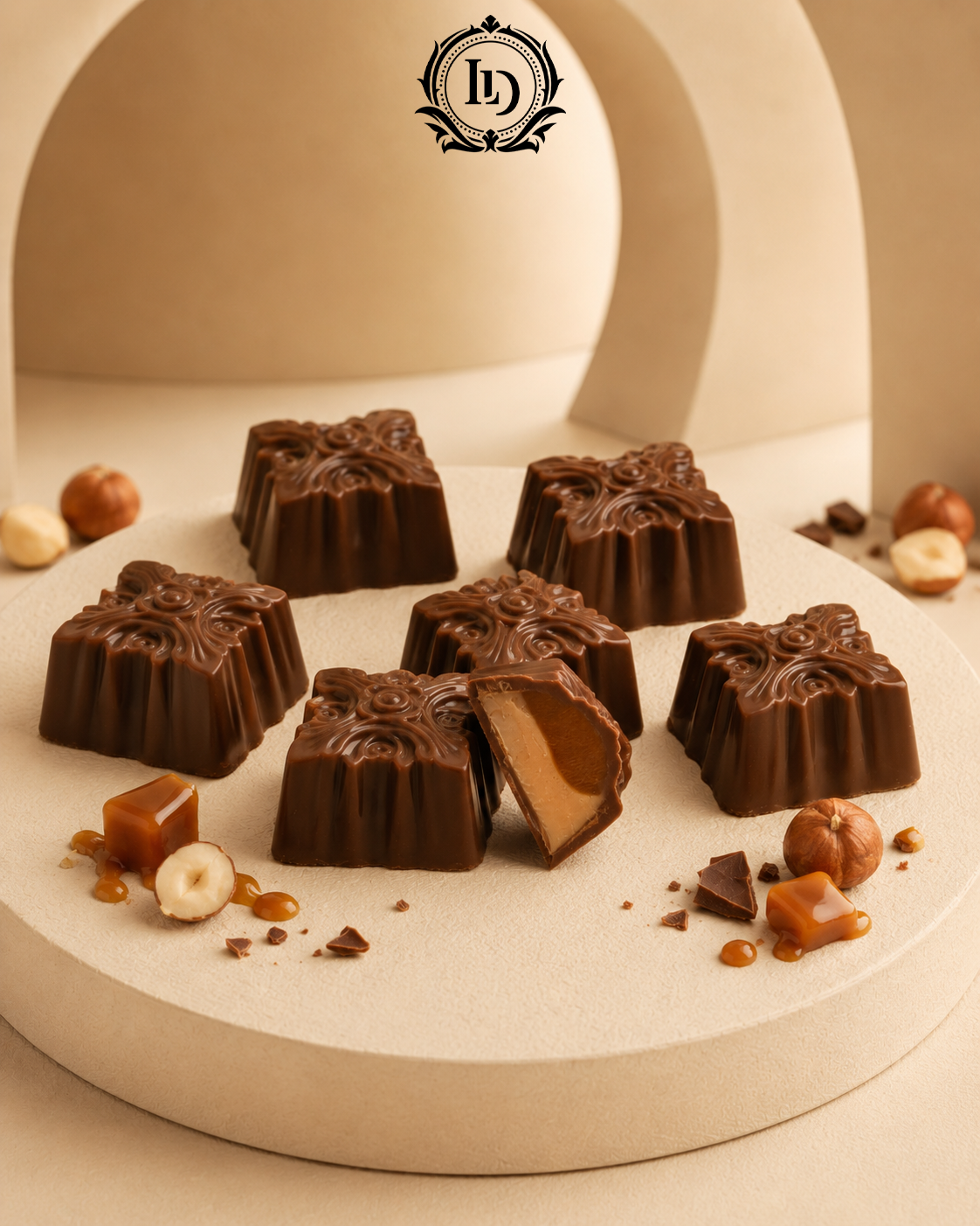 chocolate caramel with benutbetter cream