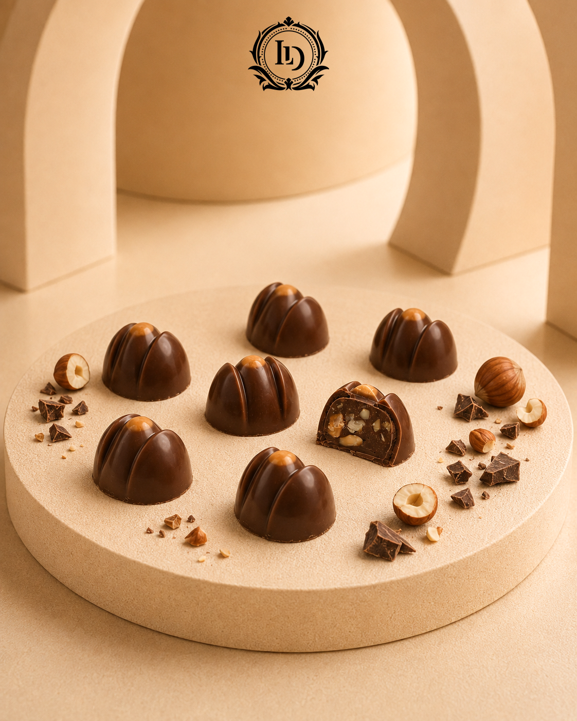 chocolate nutella hazelnuts