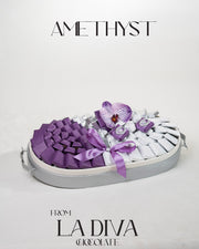 amethyst chocolate tray