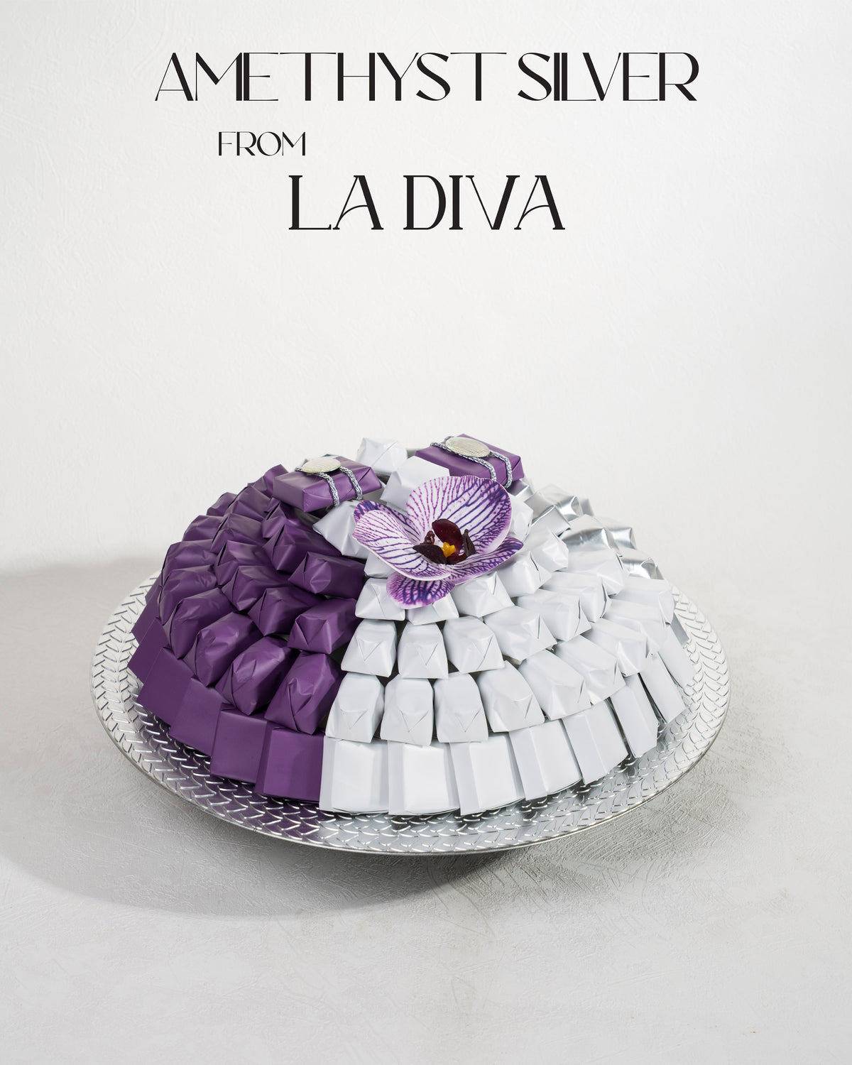 amethyst chocolate tray