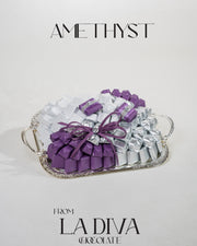 amethyst chocolate tray