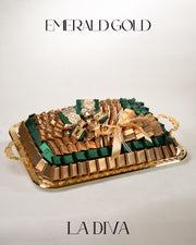 amerald gold tray chocolate