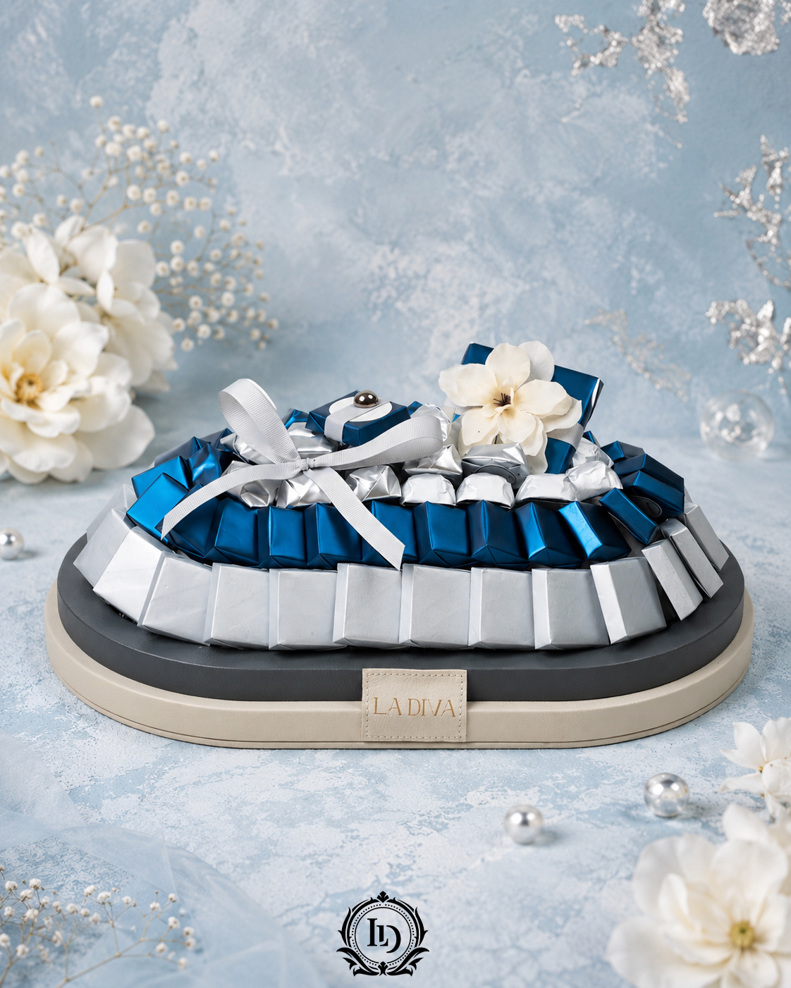 SILVER ELEGANCE Grand Chocolate Tray – LaDiva Chocolate