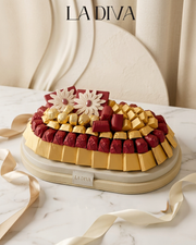 LEATHER LUXE Ruby Chocolate Tray – LaDiva Chocolate