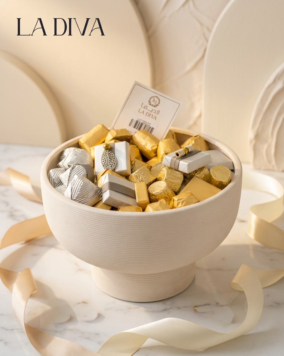 SILVER LUXE Chocolate Vase – LaDiva Chocolate