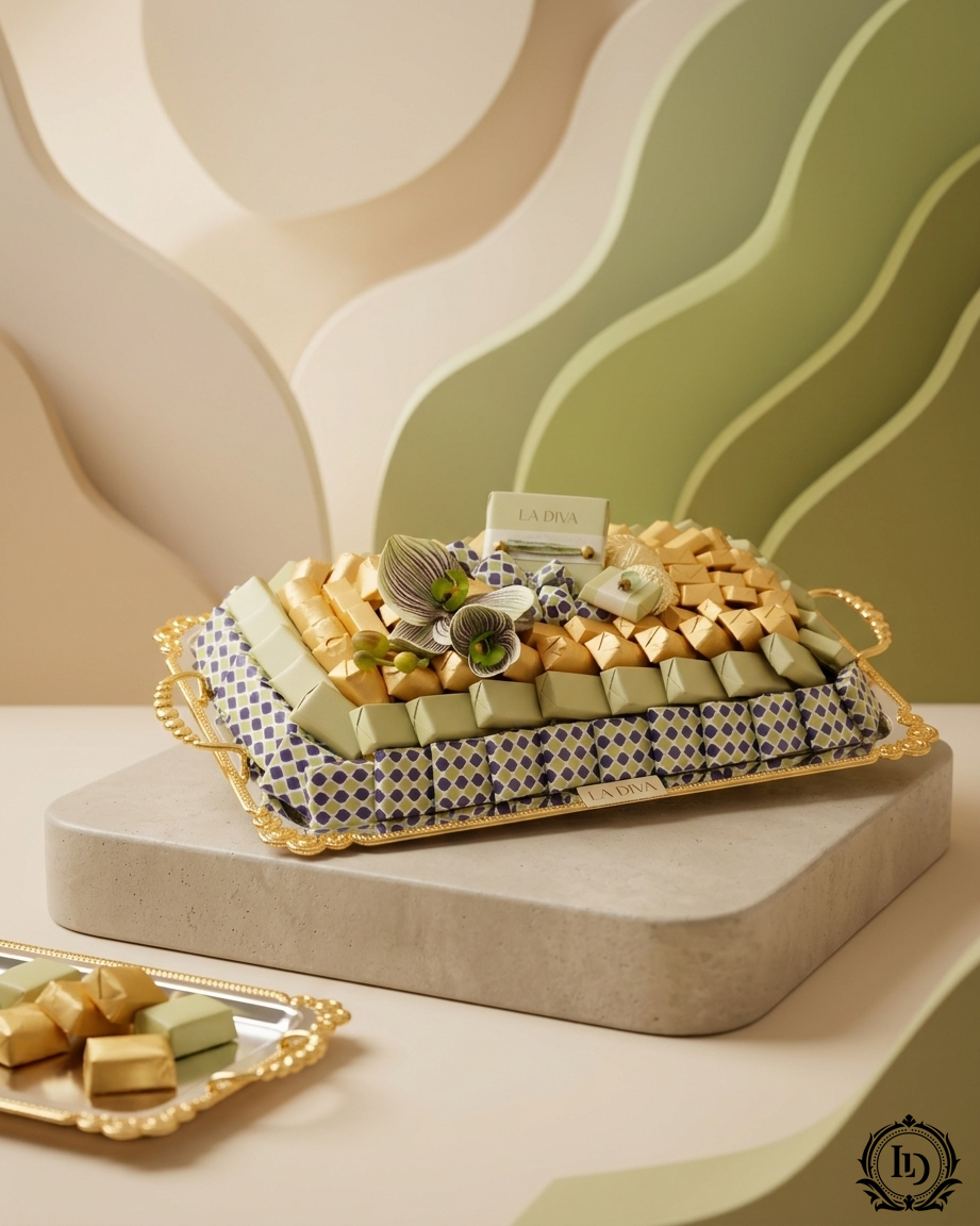 EMERALD LUXE Royal Chocolate Tray – LaDiva Chocolate